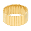 14k Yellow Gold Ribbed Cigar Band Ring