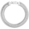 Sterling Silver 8in Flat Oval Snake Chain Bracelet