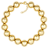 14k Yellow Gold 8.5in Bold Bead Bracelet 12mm Thick
