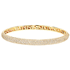 14k Yellow Gold 3 ct tw Diamond Pave Bangle Bracelet
