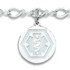 Medical Dangle Bracelet 7in - Sterling Silver