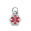  Stainless Steel Double-Sided Medical Charm 3/8in