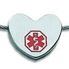 18in Medical Heart Necklace - Stainless Steel