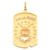 1in US Air Force Dog Tag - 10k Yellow Gold