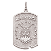 1in US Air Force Dog Tag - Sterling Silver
