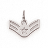 3/8in US Air Force A1C Pendant - Sterling Silver
