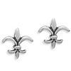 Sterling Silver Fleur de Lis Earrings