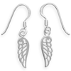 Sterling Silver Angel Wing Wire Earrings
