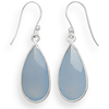 Sterling Silver Blue Chalcedony Earrings