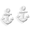 Sterling Silver Anchor Stud Earrings