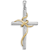 14kt Gold Plated Sterling Silver 1 1/2in Wrapped Cross