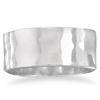 Sterling Silver 8mm Hammered Ring