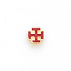 10k Yellow Gold Masonic Cross Potent Tie Tac