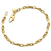 14k Yellow Gold Ladies' 7.5in Oval Link Bracelet 3.5mm Wide
