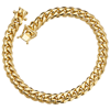 14k Yellow Gold 8in Solid Miami Cuban Link Bracelet 5.1mm Wide
