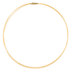 14k Yellow Gold 3 Strand Cable Wire Necklace 16in