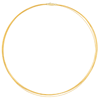 14k Yellow Gold Five Strand Cable Wire Necklace 16in