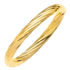18k Yellow Gold Spiral Bangle Bracelet