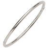 18k White Gold Hinged Bangle Bracelet 3mm Wide