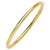 18k Yellow Gold Hinged Bangle Bracelet 4mm Wide
