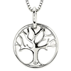 Sterling Silver Diva Diamonds Tree of Life Necklace