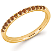 14k Yellow Gold 1/5 ct Stackable Citrine Ring