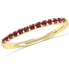14k Yellow Gold 1/5 ct Stackable Pink Tourmaline Ring