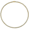 18k Yellow Gold Over Sterling Silver Marquise Genuine Blue Topaz Wave Tennis Necklace
