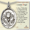 3/4in Pewter Girl's Chalice Communion Medal with Prayer Card