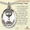 Pewter Boy's Holy Communion Medal with Prayer Card