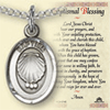 3/4in Pewter Baptism Medal with Prayer Card