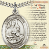 Pewter 1in St Gerard Medal with Prayer Card