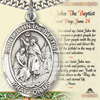 1in Pewter St John Medal with Prayer Card