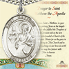 1in Pewter St Matthew Medal with Prayer Card