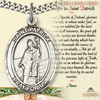 1in Pewter St Patrick Medal with Prayer Card