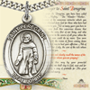 Pewter 1in St Peregrine Medal with Prayer Card