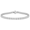 3 ct tw Lab Grown Diamond Tennis Bracelet E-F Color VS1 Clarity in 14k White Gold