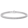 5 ct tw Lab Grown Diamond Tennis Bracelet F Color VS1 Clarity in 14k White Gold