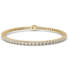 5 ct tw Lab Grown Diamond Tennis Bracelet F Color VS1 Clarity in 14k Yellow Gold