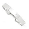 Sterling Silver 9.75mm Cuff Bangle Bracelet