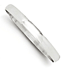 Sterling Silver 7 1/4in Plain Slip-On Bangle Bracelet 7mm