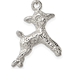 Sterling Silver 7/8in Lamb Charm