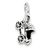 Sterling Silver Baby Buggie Charm
