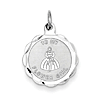 Sterling Silver To My Flower Girl Disc Charm