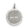Sterling Silver 5/8in On Graduation Day Disc Charm
