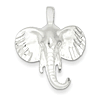 Sterling Silver Elephant Head Pendant 7/8in