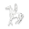Sterling Silver 3-D 3/4in Running Horse Charm