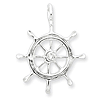 Sterling Silver Boat Wheel Charm