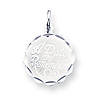 Sterling Silver A Date To Remember Disc Charm