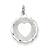 Sterling Silver You Are Always In My Heart Charm